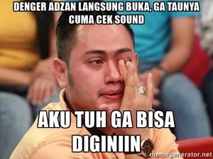 Aneka Meme Lucu Bertema Buka Puasa