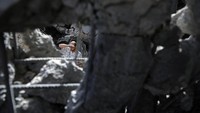 Serangkaian serangan yang dilakukan oleh kelompok militan Hamas maupun militer Israel itu sedikitnya menewaskan 27 orang. Mohammed Salem/Reuters.