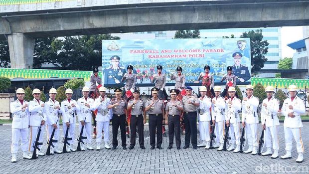 Kegiatan pisah sambut Kabaharkam, Selasa (7/5/2019)