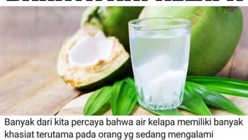Meme bahaya air kelapa di minum siang hari saat puasa, ya iyalah batal. (Twitter)