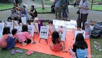 Asyiknya Anak-anak SD Ngabuburit dengan Melukis