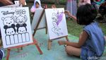 Asyiknya Anak-anak SD Ngabuburit dengan Melukis