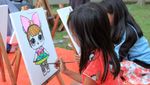 Asyiknya Anak-anak SD Ngabuburit dengan Melukis