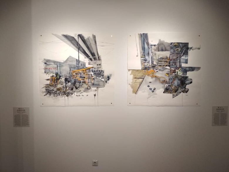 Dipamerkan di Bulgaria, Ilustrasi Emte Bicara soal Kota Jakarta Foto: Istimewa Dipamerkan di Bulgaria, Ilustrasi Emte Bicara soal Kota Jakarta Foto: Istimewa
