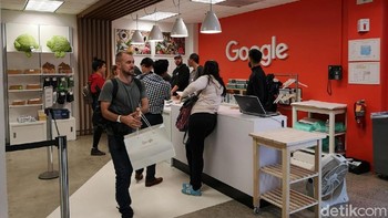 Pembayarannya tidak bisa cash, harus debit atau pakai kartu kredit. (Foto: detikINET/Agus Tri Haryanto)