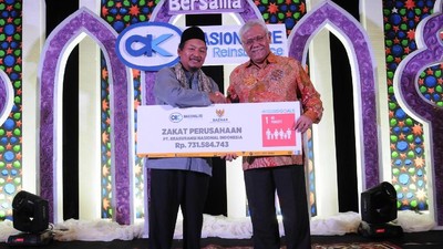 NasionalRe Salurkan Zakat untuk Anak Yatim Piatu