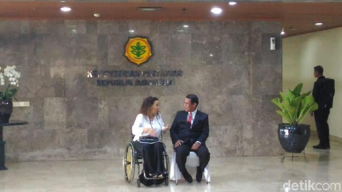 Mentan dan Wapres Argentina/Foto: Puti Aini Yasmin/detikcom Mentan dan Wapres Argentina/Foto: Puti Aini Yasmin/detikcom