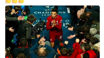 Selain meme, banyak pula diposting di media sosial soal statistik. Seperti kehebatan Trent Alexander Arnold ini. Foto: istimewa