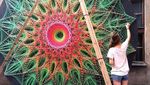 Terpukau Instalasi String Art yang Kece Abis