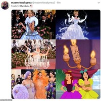 Ternyata para seleb ini mengambil inspirasi dari tokoh Disney. Foto: Twitter