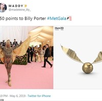 Billy Porter mirip Golden Snitch di film Harry Potter. Foto: Twitter