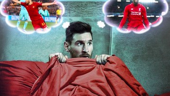 Messi pun dibayang-bayangi mimpi buruk para pemain Liverpool. Foto: istimewa