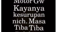 Masa sih motor bisa kesurupan terus belok ke warteg? Alasan aja nih netizen hihi. Foto: Istimewa