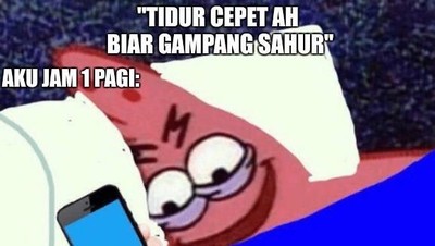 Meme Kocak Ini Mungkin Gambarkan Perjuangan Kamu Bangun Sahur