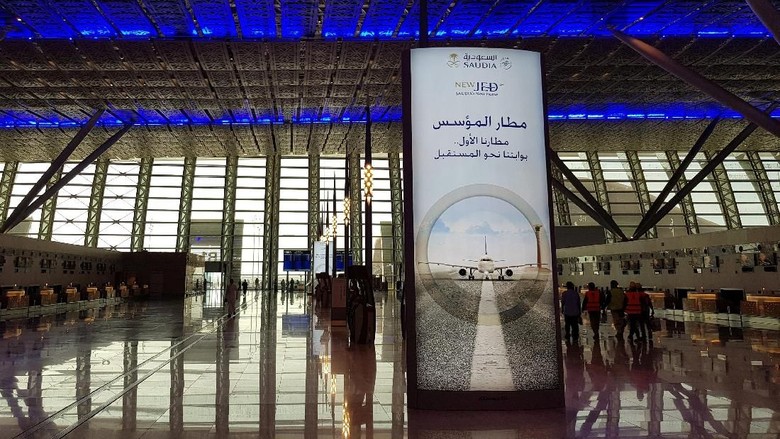 Ilustrasi Bandara di Jeddah FILE PHOTO: General view of the new terminal of Jeddah airport, in Jeddah, Saudi Arabia September 19, 2018. REUTERS/Stephen Kalin/File Photo