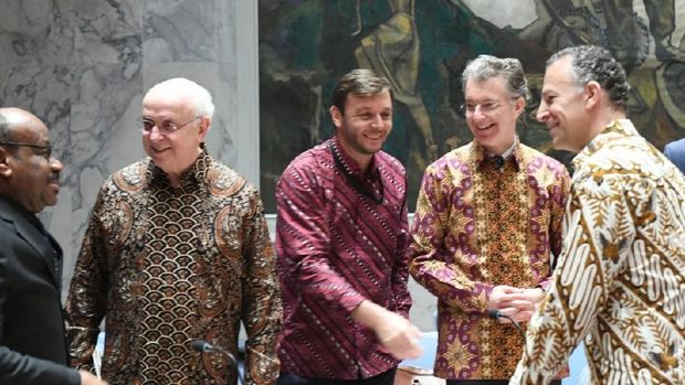 Dipimpin Indonesia, Sidang Dewan Keamanan PBB Diwarnai 'Diplomasi Batik'