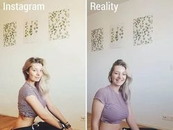 Kocak! Perbandingan Foto Instagram dengan Kenyataan