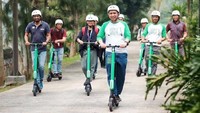 Hadirnya GrabWheels di Indonesia tak lepas dari kerja sama antara Grab dengan Sinar Mas Land dalam membangun Integrated Smart Digital City. Pool/Grab.