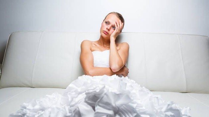 Ilustrasi pengantin menangis. Foto: Thinkstock Ilustrasi pengantin menangis. Foto: Thinkstock