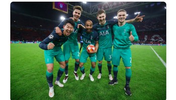 Malam yang tak terlupakan, tulis Spurs, juga di Twitter. Foto: istimewa