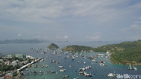 Di masa lalunya, Labuan Bajo dan sekitarnya pernah berada di bawah permukaan laut (Muhammad Zaky Fauzi Azhar/detikcom)