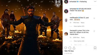 Euforia dan Ragam Meme Comeback Dramatis Tottenham