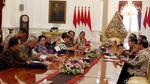 Jokowi Terima Kedatangan Megawati Hingga Mahfud MD di Istana