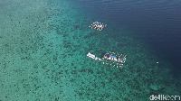 Jika kamu melihat peta kawasan Labuan bajo, maka akan terlihat sebaran pulau-pulau kecil. Salah satunya Pulau Papagarang yang amat cantik, berair bak kristal (Muhammad Zaky Fauzi Azhar/detikcom)
