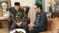 Andre datang bersilahturahmi menemui Said Aqil usai dirinya dituduh menghina Nabi Muhammad SAW.