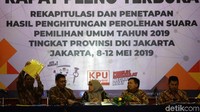 Sejumlah kota di Provinsi DKI Jakarta belum menyerahkan rekapitulasi tingkat kota untuk Pemilu 2019. Ketua KPU DKI Jakarta Betty Epsilon Idroos mengatakan penyerahan itu akan disusulkan.