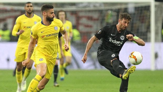 Chelsea bermain imbang 1-1 lawan Eintracht Frankfurt. (