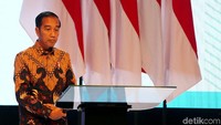 Jokowi memberikan sambutan saat membuka Musrenbangnas 2019. Dalam sambutannya itu Jokowi berbicara mengenai potensi Indonesia menjadi negara dengan kekuatan ekonomi terbesar kelima di dunia pada 2045.
