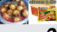 Masih dalam rangka hemat, mau beli cilok Rp 80.000 aja harus mikir. Mending buat beli mi instan sekardus yang bisa dijadikan stok makanan puasa. Foto: Istimewa