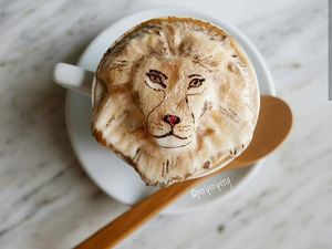 Barista Ini Hadirkan Hewan Buas Dalam Bentuk Latte Art Keren
