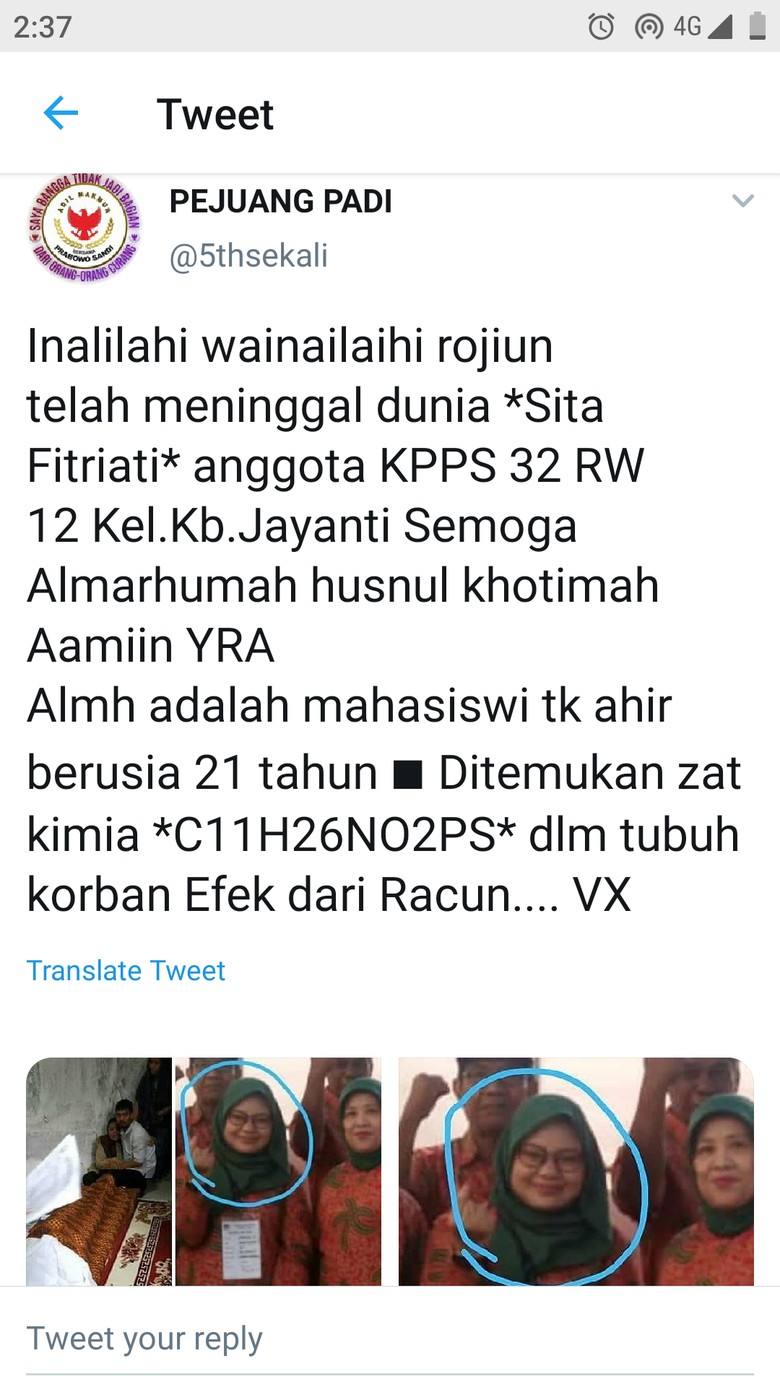 Keluarga Korban Hoaks Petugas KPPS Tewas Diracun Lapor Polisi Keluarga Korban Hoaks Petugas KPPS Tewas Diracun Lapor Polisi