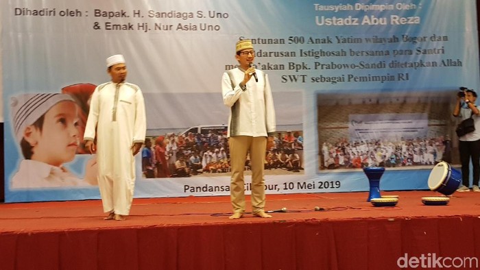 Bertemu Relawan Yayasan Padi, Sandiaga Bicara Kemenangan 70% di Bogor