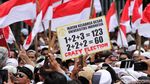 Begini Penampakan Massa Aksi di Depan Bawaslu