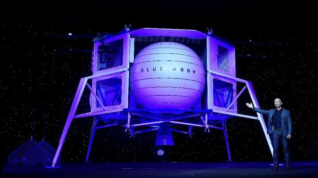 Jeff Bezos Perkenalkan Blue Moon, Wahana Pendarat ke Bulan