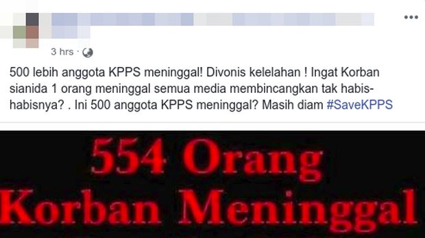 Deretan Racun yang Disebut dalam Hoax 'Petugas KPPS Tewas Diracun'