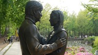 Pulau Nami seringkali dipakai sebagai lokasi syuting, karena keindahannya berupa deretan pohon pinus. Salah satu film drama Korea yang paling terkenal syuting di sana adalah Winter Sonata (Afif Farhan/detikTravel)