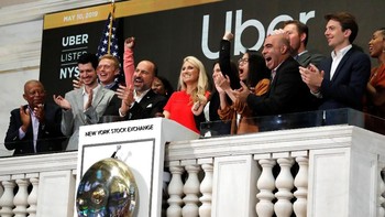 Uber akhirnya mengumumkan pihaknya resmi melantai di bursa. Foto: Reuters