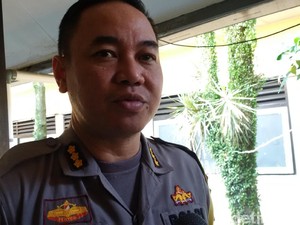 Polisi Cianjur Terbakar Saat Kawal Demo Mahasiswa Cipayung Plus