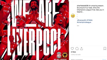 Banyak fans mengutarakan rasa bangga atas perjuangan Liverpool melalui media sosial. Foto: istimewa