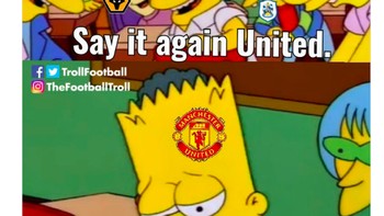 MU ditertawakan oleh tim-tim Liga Inggris dengan slogannya Oles at the wheel yang sudah tak lagi mujarab. Foto: Istimewa