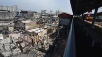 Begini potret Kampung Bandan, Pademangan, Jakarta Utara, Minggu (12/5/2019), pasca kebakaran hebat.