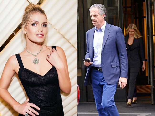 Lady Kitty Spencer yang berusia 28 tahun, terlihat keluar dari hotel bersama Michael Lewis. Pria tersebut merupakan pengusaha fashion berusia 60 tahun. Foto: istimewa