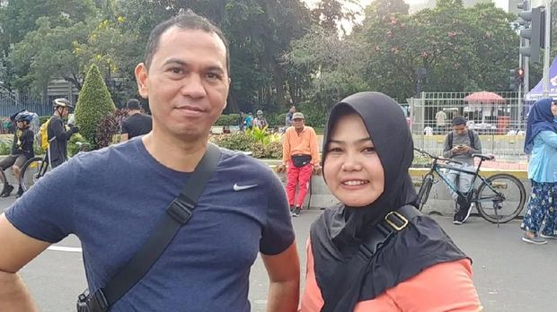 Warga Tetap Hadiri Area CFD Sudirman-Thamrin Meski Berpuasa