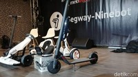 Kedua skuter listrik berbentuk otoped ini dibanderol dengan harga Rp 8.532.000 untuk Kickscooter ES2 dan Rp 11.970.000 untuk KickScooter ES4. Foto: Rizki Pratama/detikcom