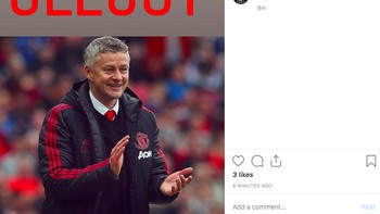 Sudah ada seruan Ole out akibat rentetan kekalahan MU. oto: istimewa