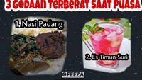 Ada 3 godaan terberat saat bulan puasa. Nasi Padang, es timun suri dan Ariel Noah. Loh kok Ariel ya? Foto: Istimewa